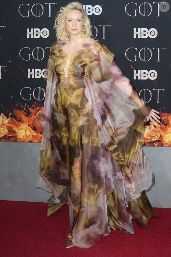 Gwendoline Christie à la première de "Game of Thrones - Saison 8" au Radio City Music Hall à New York, le 3 avril 2019.