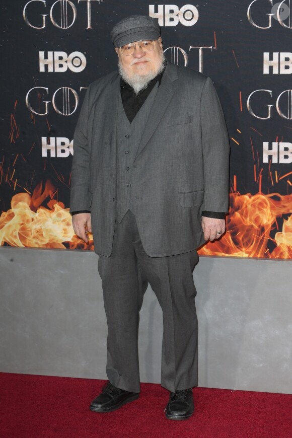 George R. R. Martin à la première de "Game of Thrones - Saison 8" au Radio City Music Hall à New York, le 3 avril 2019.