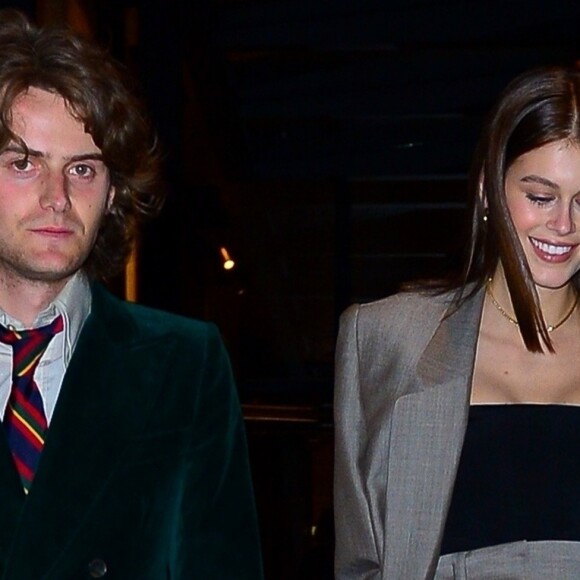 Kaia Gerber, Wellington Grant - People quitent la soirée de mariage de M. Jacobs et C. Defrancesco à New York, le 6 avril 2019.