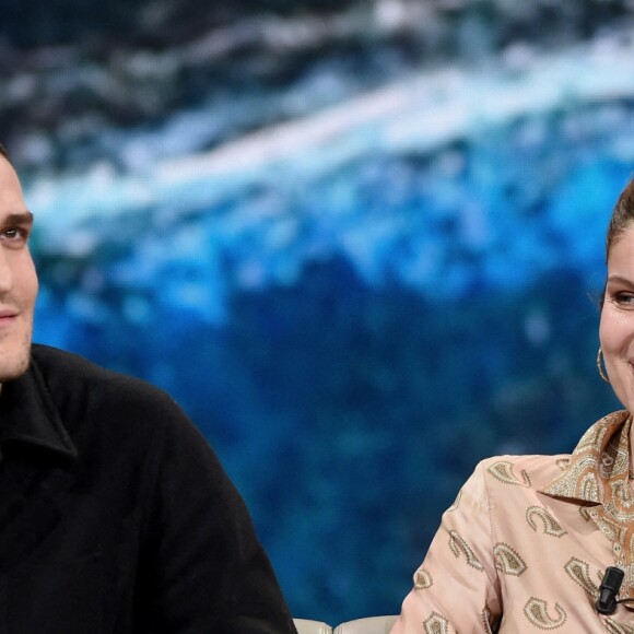 Louis Garrel et Laetitia Casta - Enregistrement de l'émission "Che Temp Che Fa" à Milan en Italie le 7 avril 2019