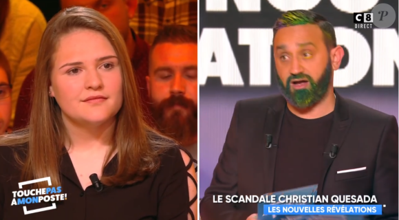 Aurore, une présumée victime de Christian Quesada, témoigne dans "Touche pas à mon poste" - C8, 10 avril 2019