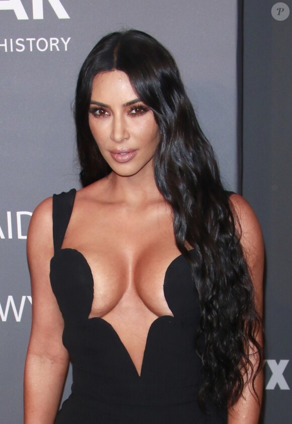 Kim Kardashian au photocall de la 21ème édition du "amfAR Gala" au profit de la recherche contre le SIDA au Cipriani Wall Street à New York, le 6 février 2019.