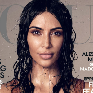 Kim Kardashian en couverture du magazine Vogue de mai 2019. Photo par Mikael Jansson.