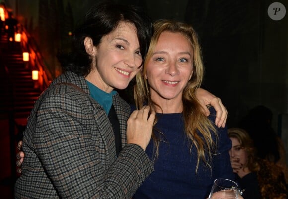 Zabou Breitman et Sylvie Testud - Soirée de lancement du Best-Seller "Le retour du jeune prince" d'A.G. Roemmers à l'Atelier des Lumières à Paris, France, le 10 avril 2019.© Veeren/Bestimage