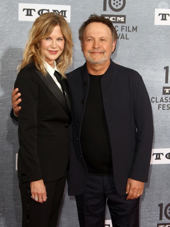 Meg Ryan, Billy Crystal au photocall de la projection spéciale pour les 30 ans du film "Quand Harry rencontre Sally" lors du 10ème festival TCM Classic Film à Los Angeles, le 11 avril 2019.