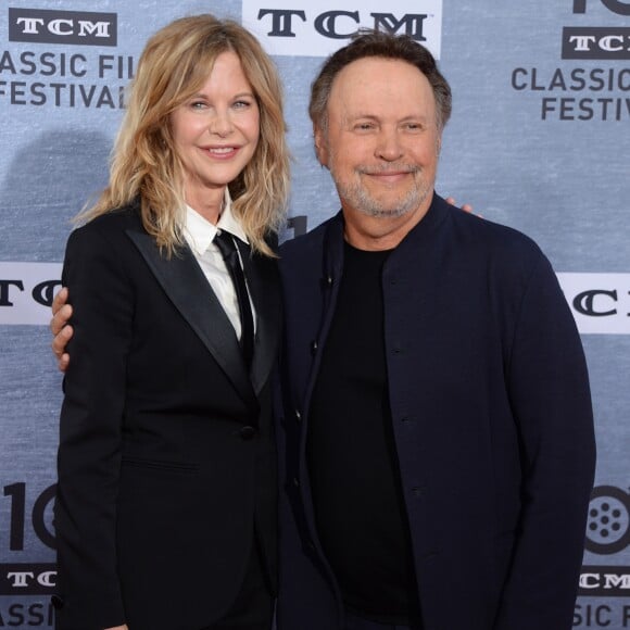 Meg Ryan, Billy Crystal au photocall de la projection spéciale pour les 30 ans du film "Quand Harry rencontre Sally" lors du 10ème festival TCM Classic Film à Los Angeles, le 11 avril 2019.