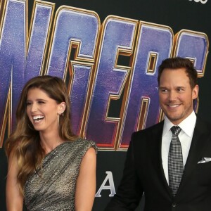 Chris Pratt et sa fiancée Katherine Schwarzenegger - Avant-première du film "Avengers: Endgame" à Los Angeles, le 22 avril 2019.