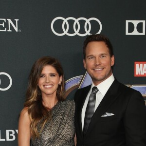 Chris Pratt et sa fiancée Katherine Schwarzenegger - Avant-première du film "Avengers: Endgame" à Los Angeles, le 22 avril 2019.