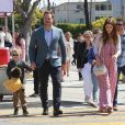 Chris Pratt s'est rendu avec sa fiancée Katherine Schwarzenegger et son fils Jack Pratt à l'église à l'occasion de la messe Pascale à Santa Monica. Jack, le fils de Chris issu de son ancien mariage avec A. Faris est en garde partagée. Il a passé la journée avec son père et sa future belle-mère, le 21 avril 2019.