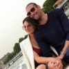 Camille Lacourt et sa nouvelle petite amie, le 23 avril 2019.