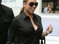 Mariah Carey est arrivée à Londres... Entre son décolleté et ses valises, elle n'est pas venue toute seule !