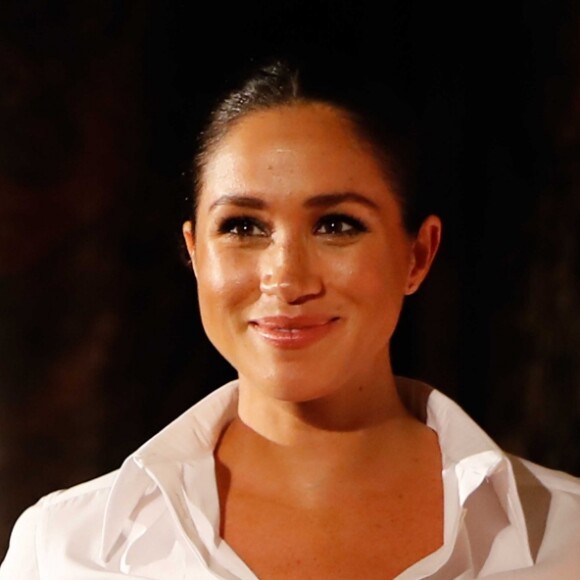 Meghan Markle, enceinte, duchesse de Sussex - Soirée de la remise du prix "Endeavour fund Awards" au Drapers' Hall à Londres le 7 février 2019.