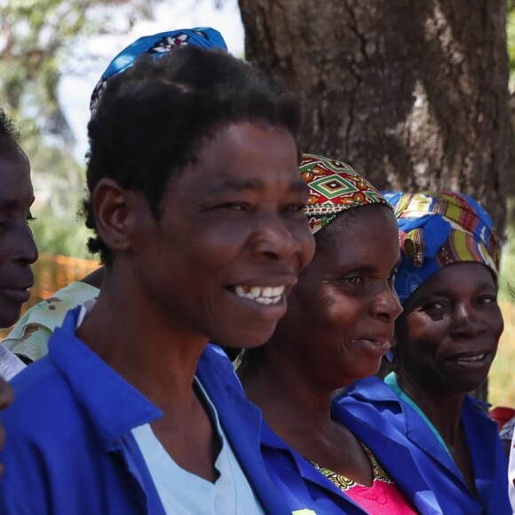 La reine Letizia d'Espagne en visite à l'hôpital de campagne START à Dondo au Mozambique le 30 avril 2019 lors de sa visite en lien avec la Coopération internationale espagnole.