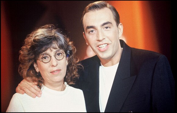 Anémone et Jean-Marc Morandini pour "Tout est possible" sur TF1, en 1994.
