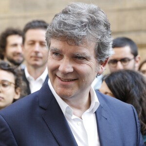 Semi-exclusif - Arnaud Montebourg à l'inauguration de la rue Made in France, rue Verbois à Paris le 15 mai 2018. © Marc Ausset-Lacroix/Bestimage