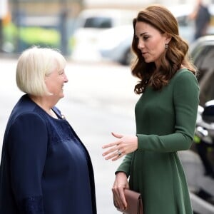 Kate Catherine Middleton, duchesse de Cambridge, à son arrivée à l'inauguration du Centre d'Excellence Anna Freud à Londres. Le 1er mai 2019