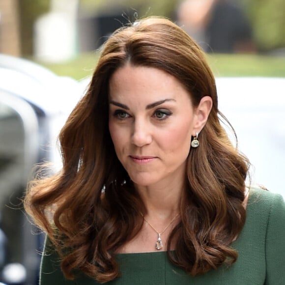 Kate Catherine Middleton, duchesse de Cambridge, à son arrivée à l'inauguration du Centre d'Excellence Anna Freud à Londres. Le 1er mai 2019