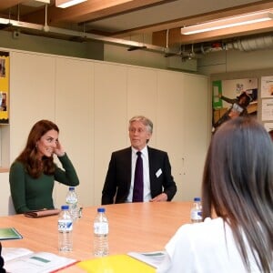 Kate Catherine Middleton, duchesse de Cambridge, lors de l'inauguration du Centre d'Excellence Anna Freud à Londres. Le 1er mai 2019