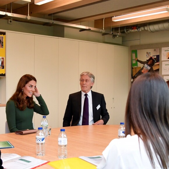 Kate Catherine Middleton, duchesse de Cambridge, lors de l'inauguration du Centre d'Excellence Anna Freud à Londres. Le 1er mai 2019