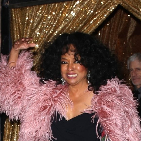 Diana Ross à la sortie de sa soirée d'anniversaire, 75 ans, au club Warwick à Hollywood le 26 mars 2019.