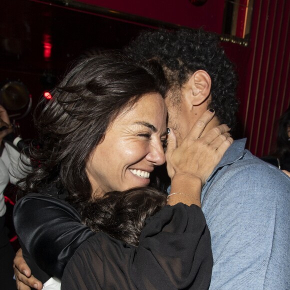 Semi-exclusif - Sandra Sisley avec son mari Tomer Sisley lors de la soirée d'anniversaire de S.Sisley au restaurant Roxie à Paris, France, le 6mai 2019. © Pierre Perusseau/Bestimage