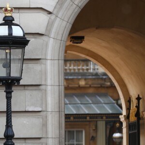 Annonce devant le palais de Buckingham de la naissance du bébé du prince Harry, duc de Sussex, et de Meghan Markle, duchesse de Sussex. Londres, le 6 mai 2019