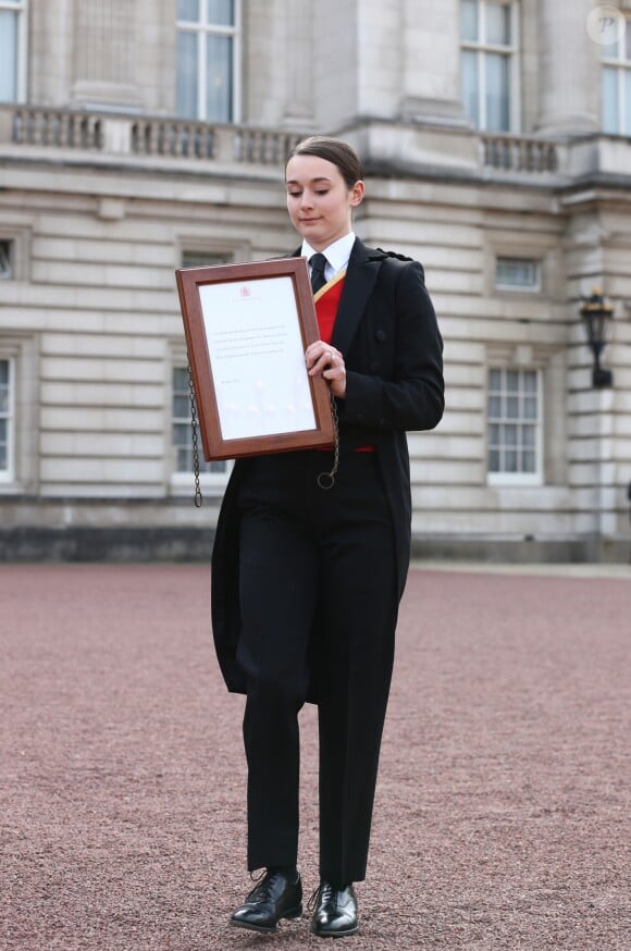 Annonce devant le palais de Buckingham de la naissance du bébé du prince Harry, duc de Sussex, et de Meghan Markle, duchesse de Sussex. Londres, le 6 mai 2019