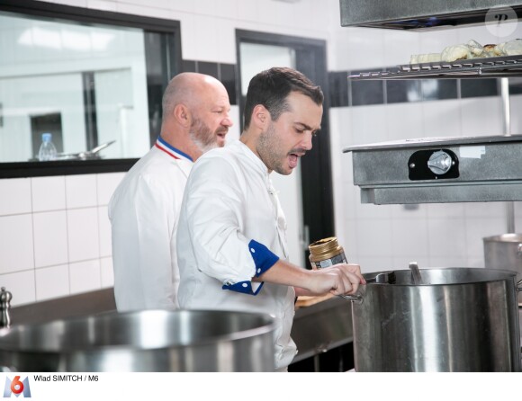 Samuel et Guillaume lors de la grande finale de "Top Chef 10", mercredi 8 mai 2019 sur M6.