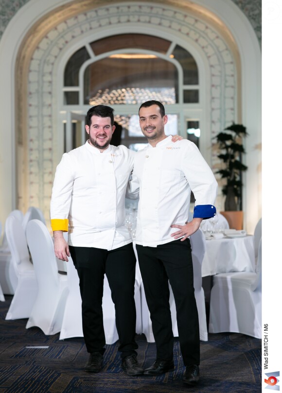 Samuel et Guillaume lors de la grande finale de "Top Chef 10", mercredi 8 mai 2019 sur M6.
