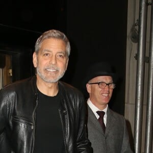 George Clooney à la sortie de son hôtel à New York, le 1er mai 2019