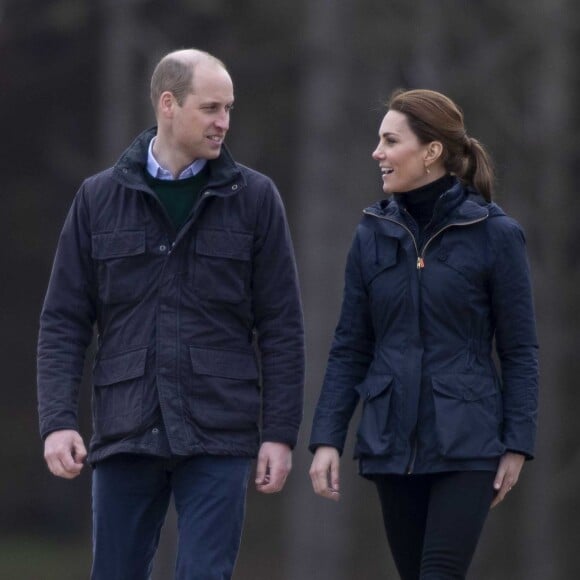 Le prince William, duc de Cambridge, et Catherine (Kate) Middleton, duchesse de Cambridge, se sont rendus dans le Nord du Pays de Galles pour rencontrer des particuliers et des organisations de la région afin d'apprendre plus sur leurs efforts pour prendre soin de leurs communautés et protéger l'environnement naturel. Newborough Beach, Anglesey, le 8 mai 2019.