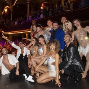 Exclusif - Sandrine Quétier, Chris Marques avec sa femme Jaclyn Spencer, Christophe Licata et sa femme Coralie Licata et tous les danseurs - Spectacle "Alors on Danse" au Casino de Paris à Paris le 3 mai 2019. © Pierre Perusseau/Bestimage