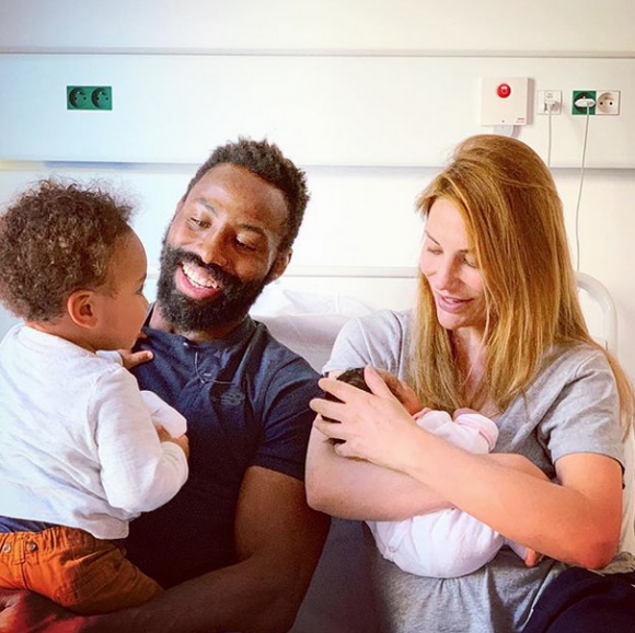 Ariane Brodier est maman pour la deuxième fois. Voici les photos de famille. Le 26 avril 2019.