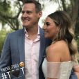 Trevor Engelson et sa nouvelle femme Tracey Kurland lors de leur mariage à Los Angeles le 6 octobre 2018. Photo publiée sur Instagram par une amie du couple.