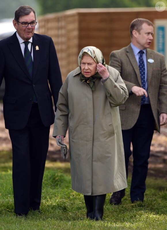 La reine Elizabeth II d'Angleterre lors du Royal Windsor Horse Show à Windsor au Royaume-Uni, le 11 mai 2019.