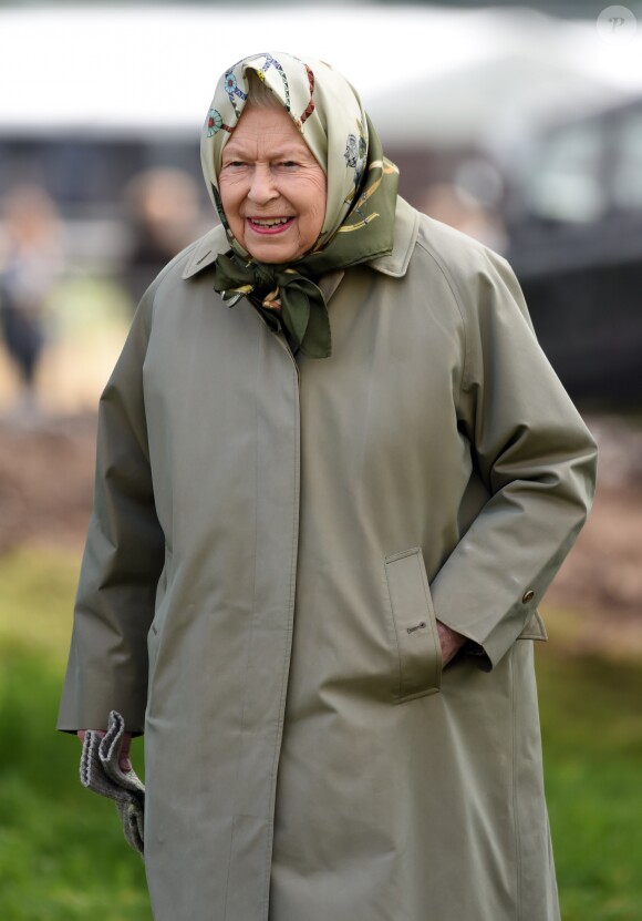 La reine Elizabeth II d'Angleterre lors du Royal Windsor Horse Show à Windsor au Royaume-Uni, le 11 mai 2019.