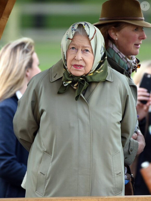 La reine Elizabeth II d'Angleterre lors du Royal Windsor Horse Show à Windsor au Royaume-Uni, le 11 mai 2019.
