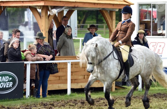 La reine Elizabeth II d'Angleterre lors du Royal Windsor Horse Show à Windsor au Royaume-Uni, le 11 mai 2019.