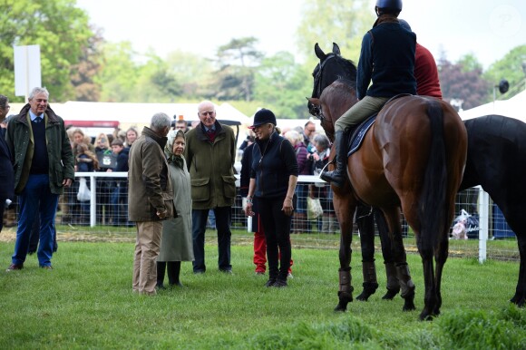 La reine Elizabeth II d'Angleterre lors du Royal Windsor Horse Show à Windsor au Royaume-Uni, le 11 mai 2019.