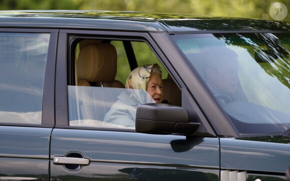 La reine Elizabeth II d'Angleterre lors du Royal Windsor Horse Show à Windsor au Royaume-Uni, le 11 mai 2019.