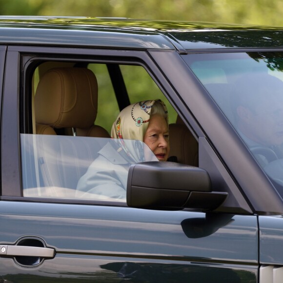 La reine Elizabeth II d'Angleterre lors du Royal Windsor Horse Show à Windsor au Royaume-Uni, le 11 mai 2019.