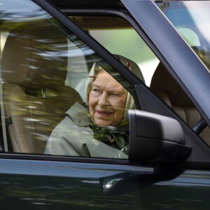 La reine Elizabeth II d'Angleterre lors du Royal Windsor Horse Show à Windsor au Royaume-Uni, le 11 mai 2019.