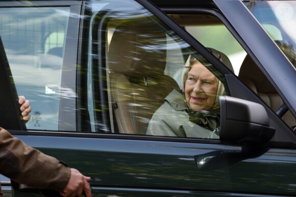 La reine Elizabeth II d'Angleterre lors du Royal Windsor Horse Show à Windsor au Royaume-Uni, le 11 mai 2019.