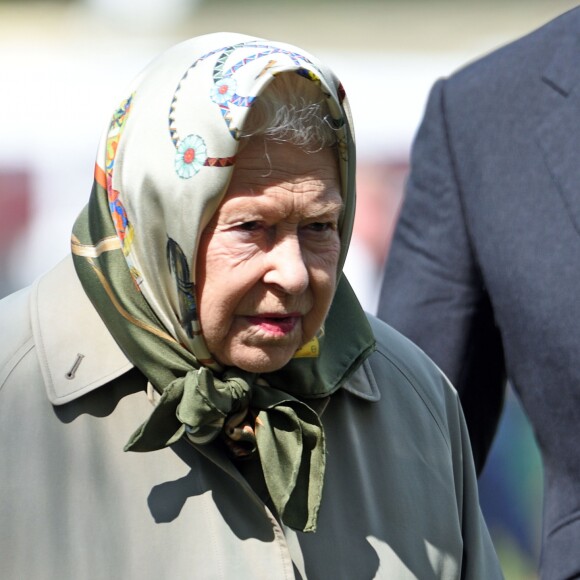 La reine Elizabeth II d'Angleterre lors du Royal Windsor Horse Show à Windsor au Royaume-Uni, le 11 mai 2019.