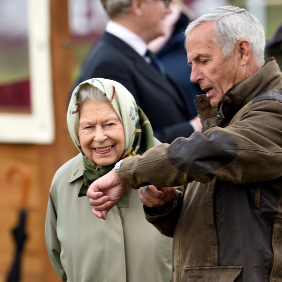 La reine Elizabeth II d'Angleterre lors du Royal Windsor Horse Show à Windsor au Royaume-Uni, le 11 mai 2019.