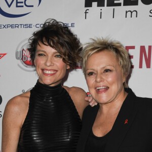 Anne Le Nen et sa compagne Muriel Robin - Avant-première du film "Des gens bien" au cinéma Gaumont-Opéra à Paris le 2 avril 2019. © Coadic Guirec/Bestimage