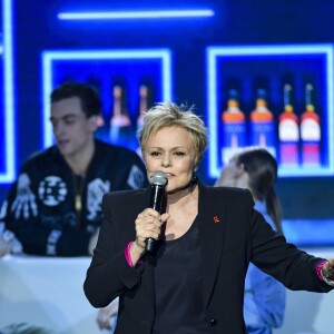 Exclusif - Muriel Robin - Enregistrement de l'émission "Les 40 ans de Starmania" les stars chantent pour le Sidaction au Palais des Congrès à Paris, le 29 mars 2019 © Pierre Perusseau/Bestimage