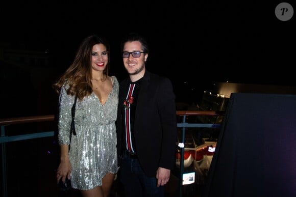 Exclusif - Johann Perathoner et sa compagne Magali Barkate - 3ème soirée "Sandra and Co" lors du 72ème Festival International du Film de Cannes le 16 mai 2019.