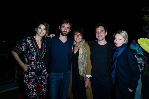 Exclusif - Alice Taglioni avec son frère Simon Taglioni et leur mère, Frédéric Mercier, la compagne de Simon Taglioni - 3ème soirée "Sandra and Co" lors du 72ème Festival International du Film de Cannes le 16 mai 2019.