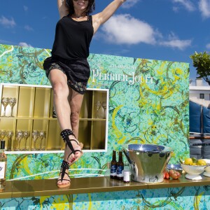 Exclusif - Sandra Sisley - Brunch Kjacques à la terrasse Sandra & Co lors du 72ème Festival International du Film de Cannes. Le 16 mai 2019. © Pierre Perusseau / Bestimage 16/05/2019 - Cannes